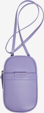 Pull&Bear Crossbody Bag in Purple: front