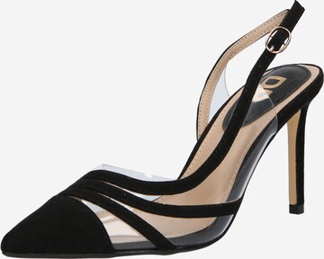 Dorothy Perkins Γόβες slingback σε μαύρο: μπροστά