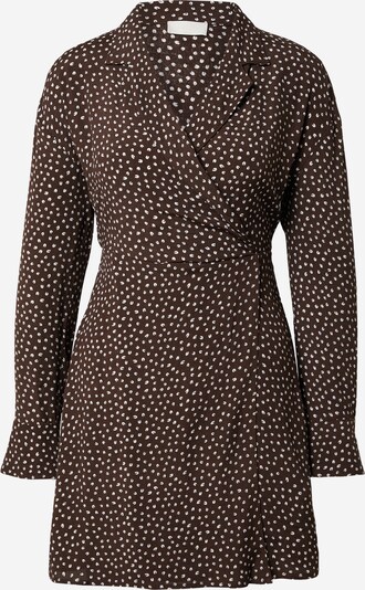 LeGer by Lena Gercke Shirt Dress 'Rosalie' in Dark brown / White, Item view