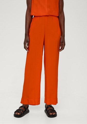 s.Oliver Wide leg Pants in Orange: front