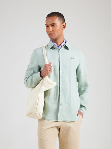 NAPAPIJRI - Ajuste regular Camisa 'GILBERT 1' en verde: frente