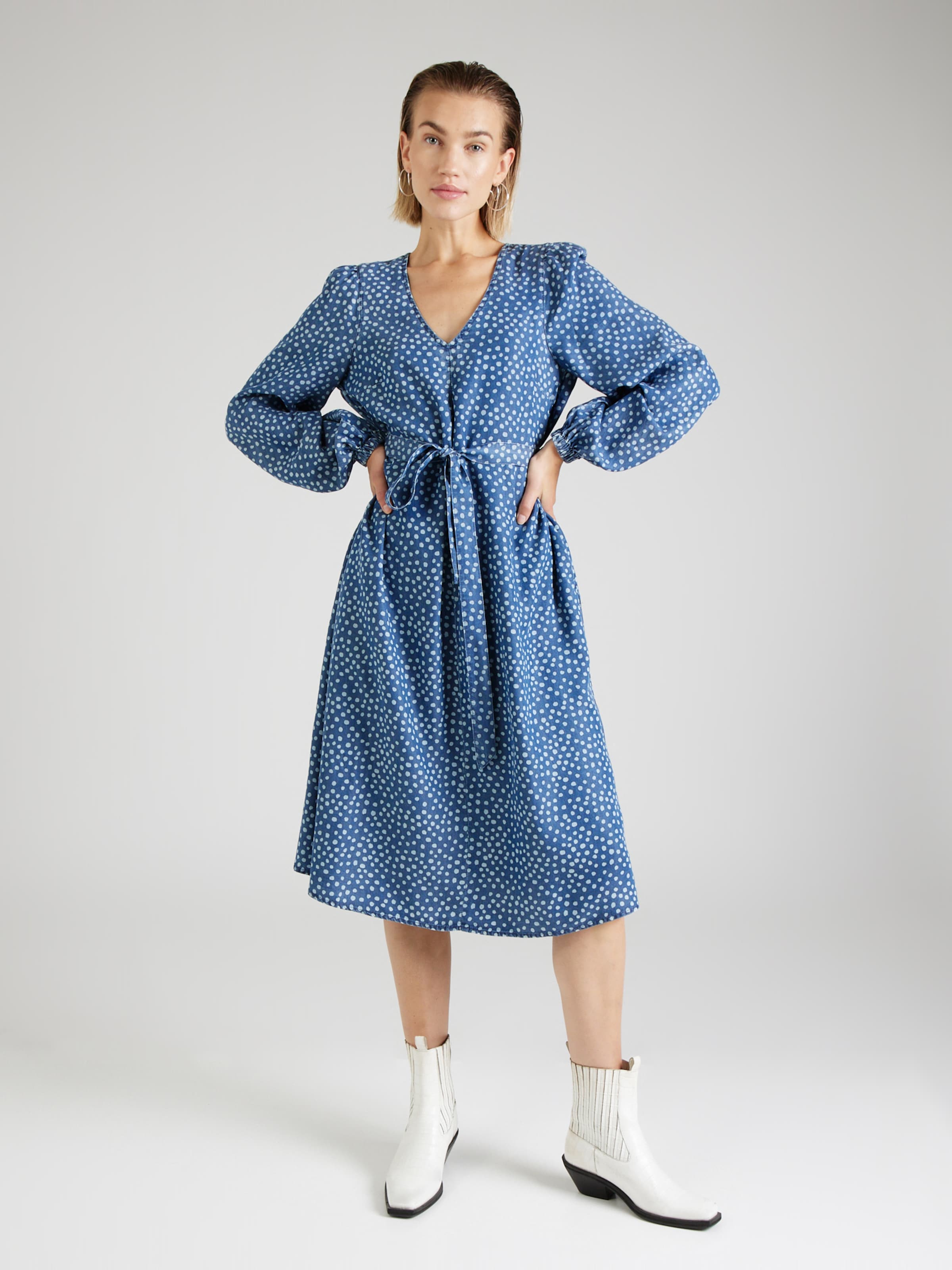 NÜMPH Dress 'NUVILNA' in Blue Denim, Light Blue ABOUT YOU