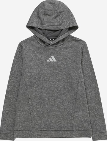 ADIDAS SPORTSWEAR Athletic Sweatshirt 'Heather' in Grey: front