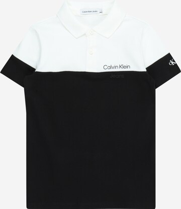 Calvin Klein Jeans Poloshirt in Schwarz: predná strana