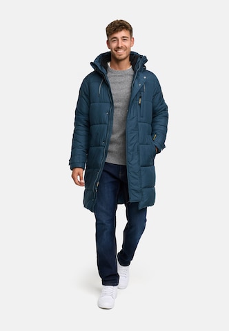 INDICODE JEANS Winterjas 'Studs' in Blauw