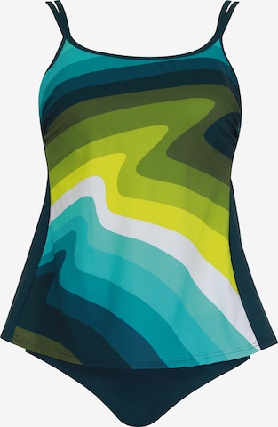 Bustier Tankini 'Mastectomy' SUNFLAIR en vert : devant