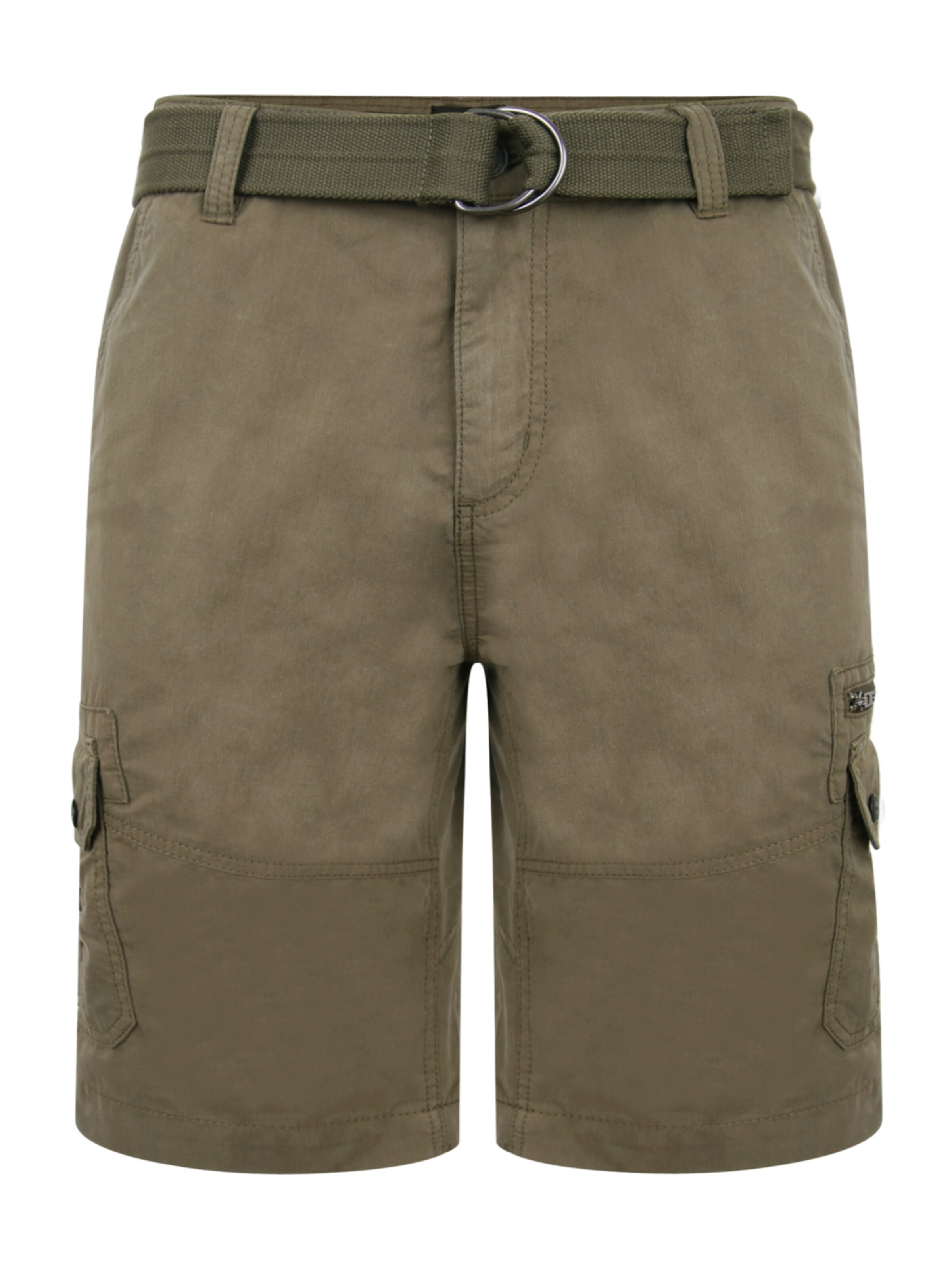 Threadbare Shorts 'Propane' in Grün: Vorderseite