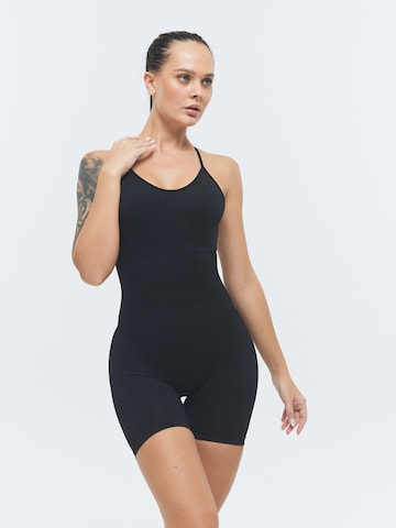 DRILLS Apparel Sport body 'XFUNCTION Onesie' in Zwart: voorkant