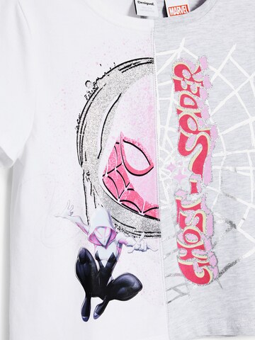 Desigual Тениска 'Spider Woman' в бяло