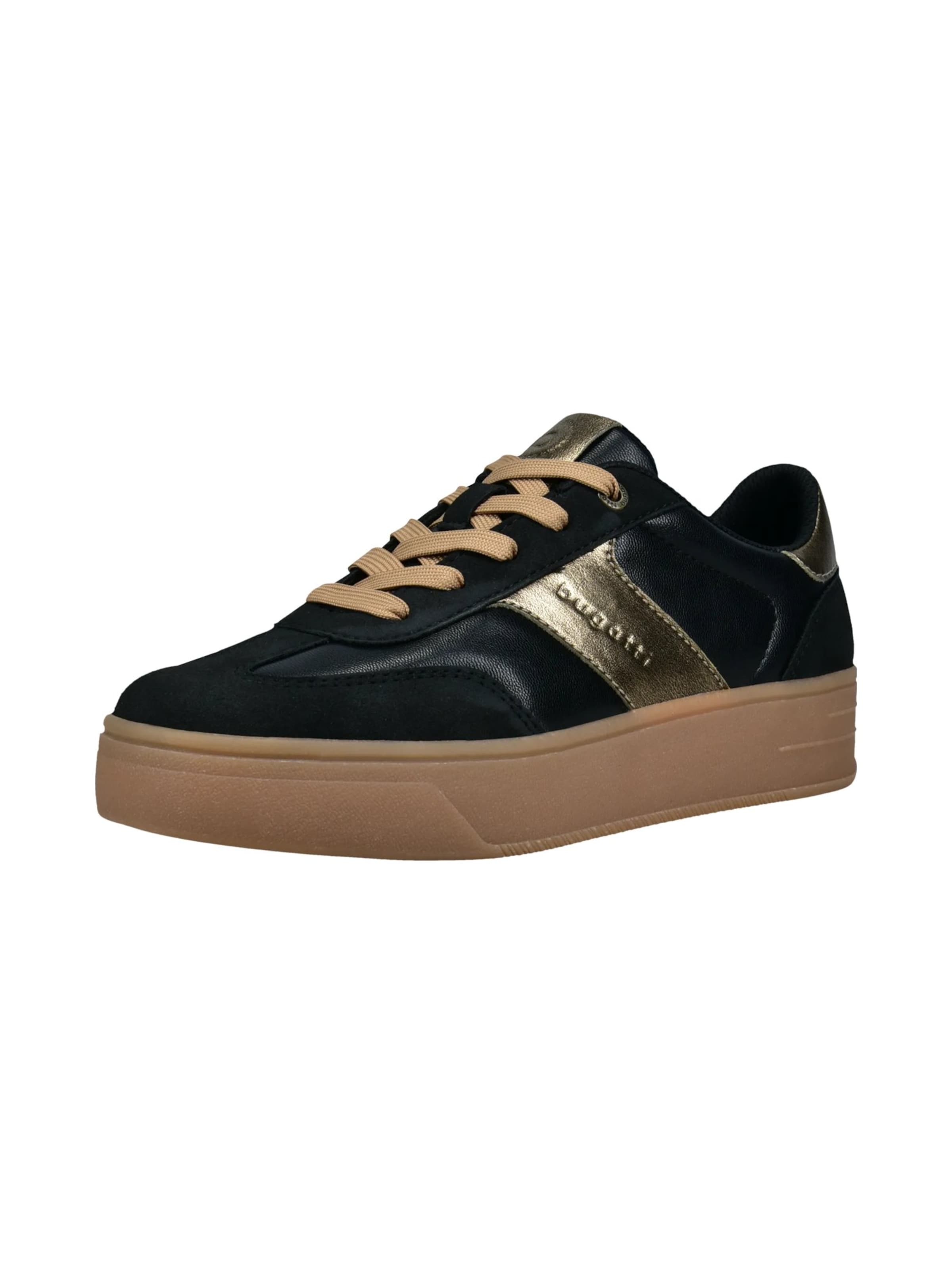 Baskets basses bugatti en noir : devant