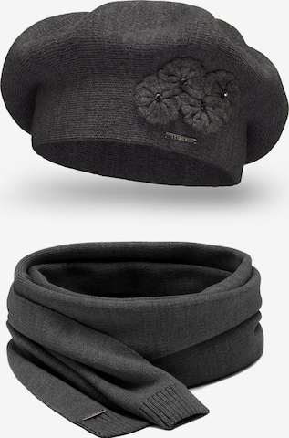 Vivisence Beanie '7006 Set' in Grey: front