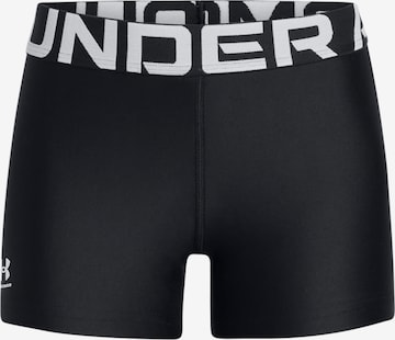 UNDER ARMOUR Skinny Workout Pants in Black: front
