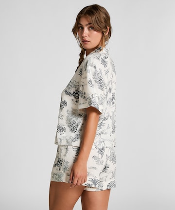 Hunkemöller Pyjamahose in Weiß