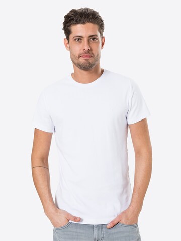 MUSTANG Тениска 'Aaron' в бяло: отпред