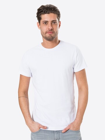 MUSTANG T-Shirt 'Aaron' in Weiß: Vorderseite