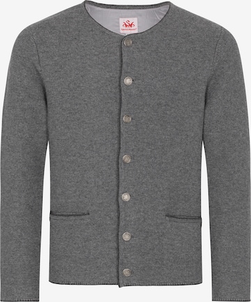 SPIETH & WENSKY Knit Cardigan 'Pocking' in Grey: front