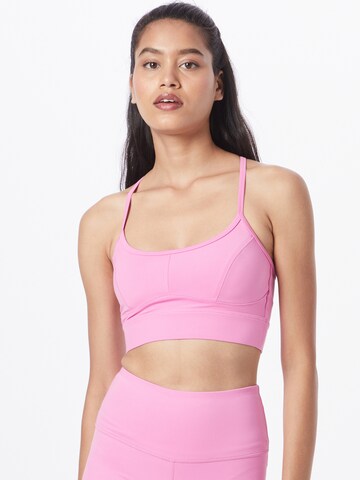 Varley Bustier Sport-BH 'Let's Move Irena' in Pink: predná strana