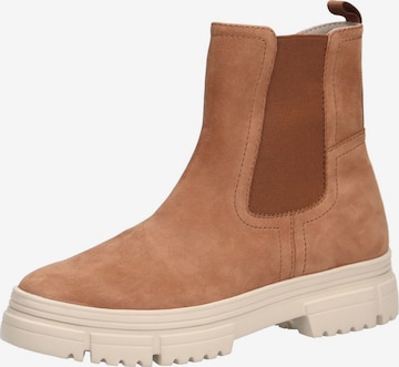 CAPRICE Chelsea boots in Bruin: voorkant