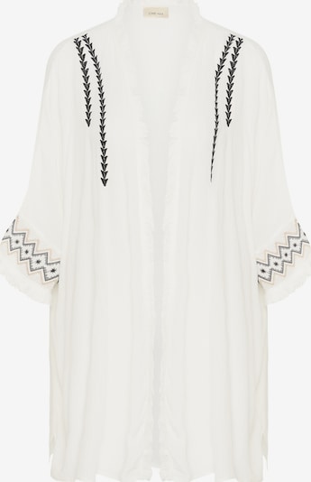 XS-XL dydžio Kimono 'CRFrottie' iš Cream, spalva – juoda / balta, Prekių apžvalga