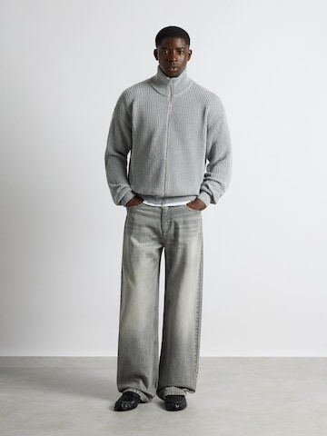 Burocs Knit Cardigan in Grey