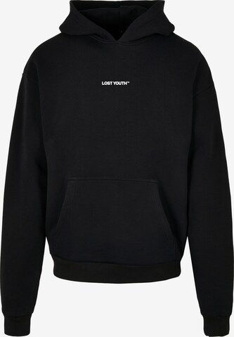 Lost Youth Sweatshirt 'Chaos' in Black: front