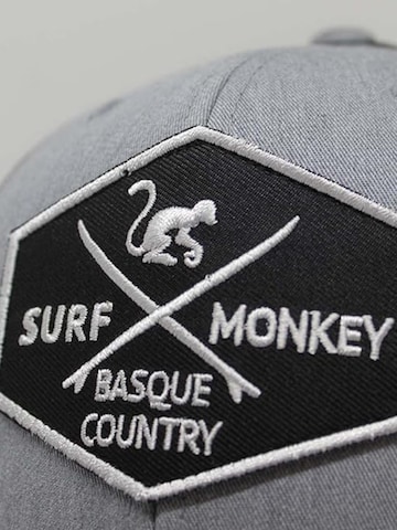 Surf Monkey Athletic Cap in Grey