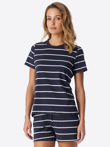 Chemise de nuit ' Mix Relax ' SCHIESSER en bleu : devant