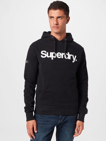 Superdry Tréning póló - fekete: elől