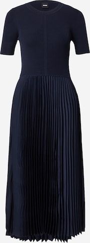 BOSS - Vestido de punto 'Fadridi' en azul: frente