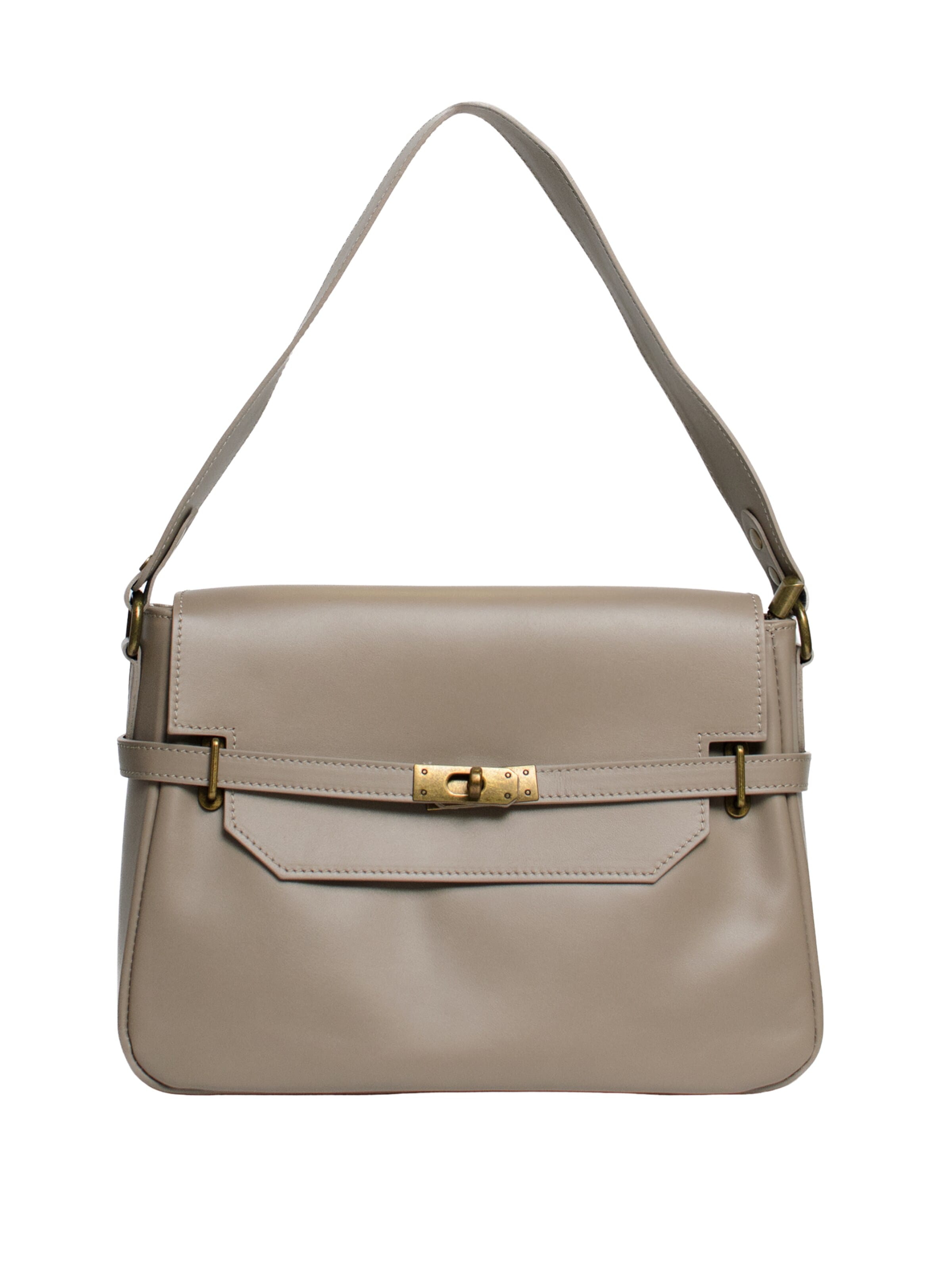 Borsa a spalla 'Enna' di Latalia in grigio: frontale