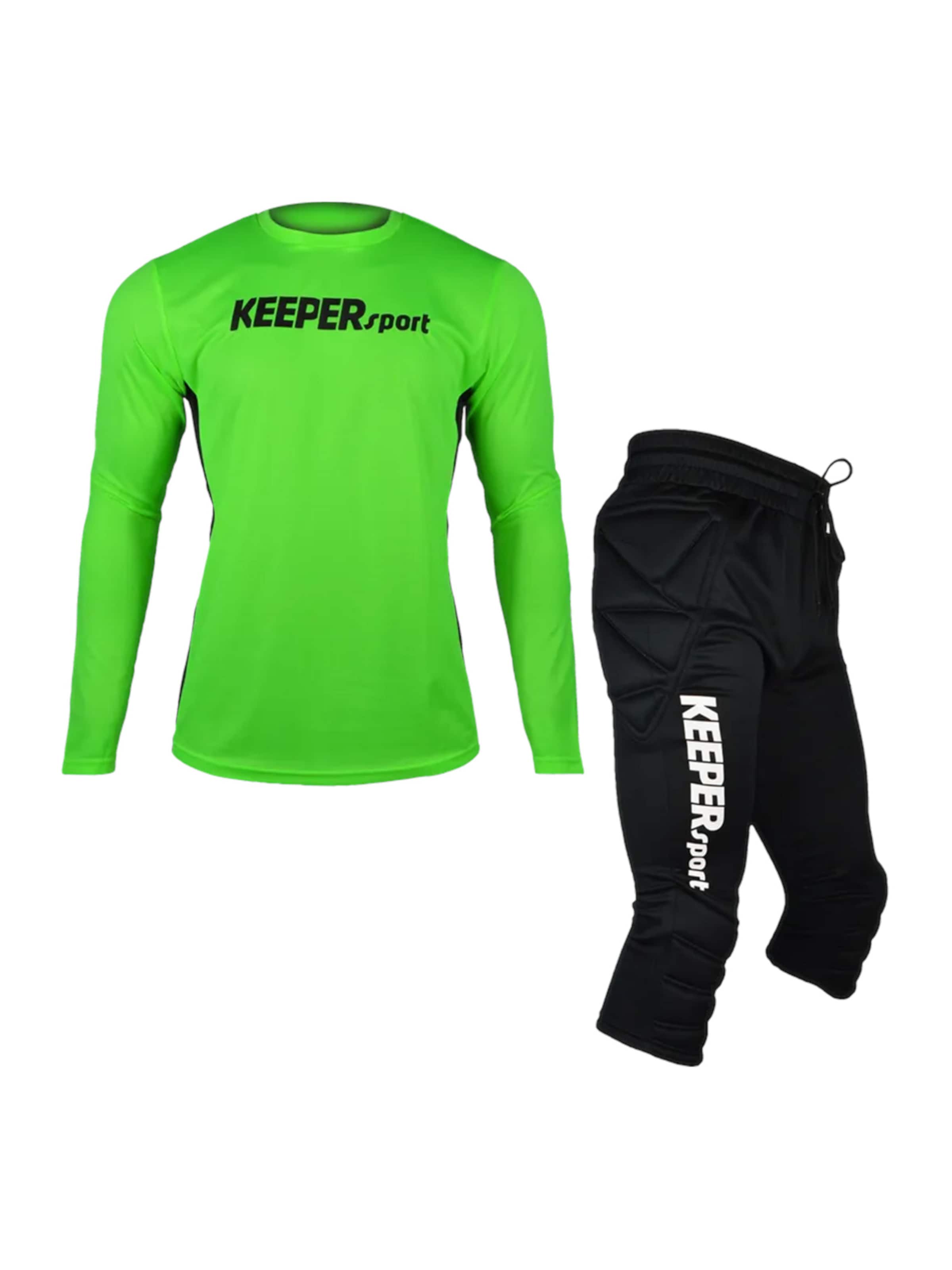 KEEPERsport Trainingsanzug in Grün: Vorderseite