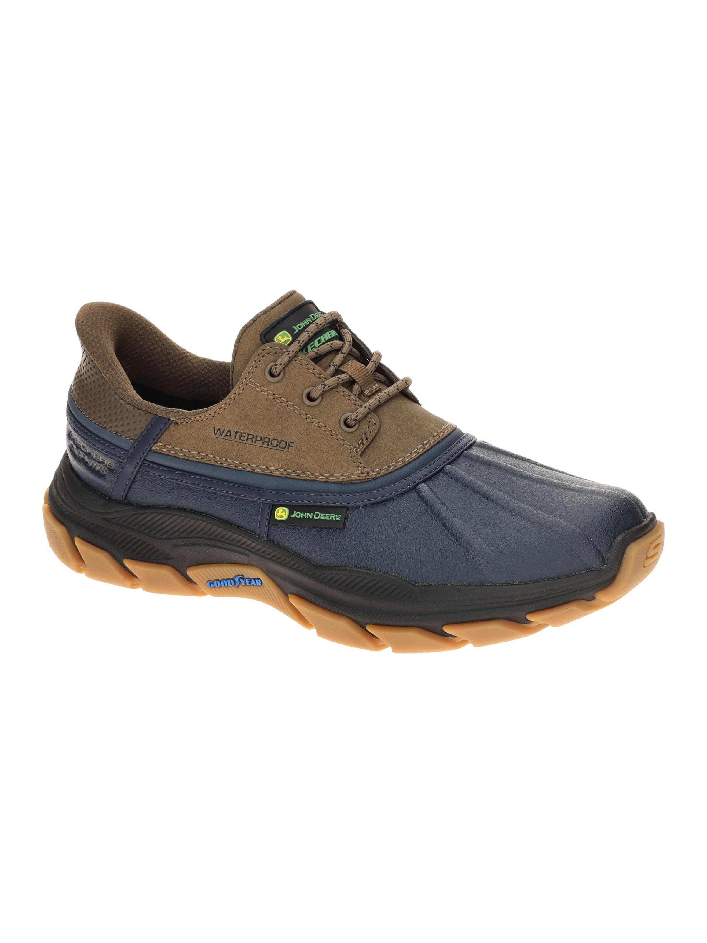 SKECHERS Hausschuh 'Skechers JOHN-DEERE Schuhe blau Slip-Ins wasserdicht'‌‌‌‌‌‌‌ in Blau: Vorderseite