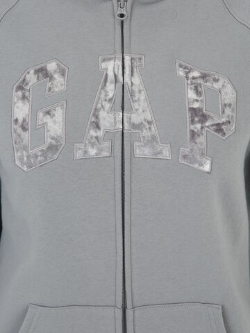 Gap Tall Zip-Up Hoodie 'HERITAGE' in Grey