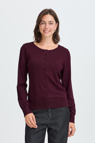 Cardigan Fransa en rouge : devant
