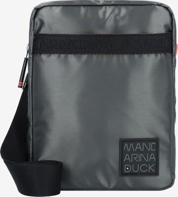 Borsa a tracolla 'Warrior' di MANDARINA DUCK in argento: frontale