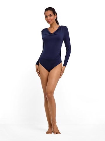 FALKE Blusenbody 'Daily Drape Brief'‌‌‌ in Blau