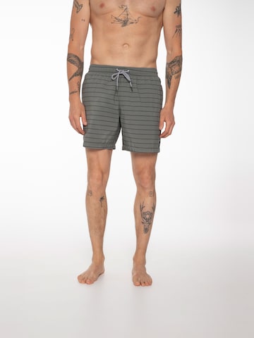 PROTEST Board Shorts 'SHARIF' in Green: front