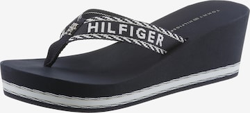 TOMMY HILFIGER Teenslipper in Blauw: voorkant