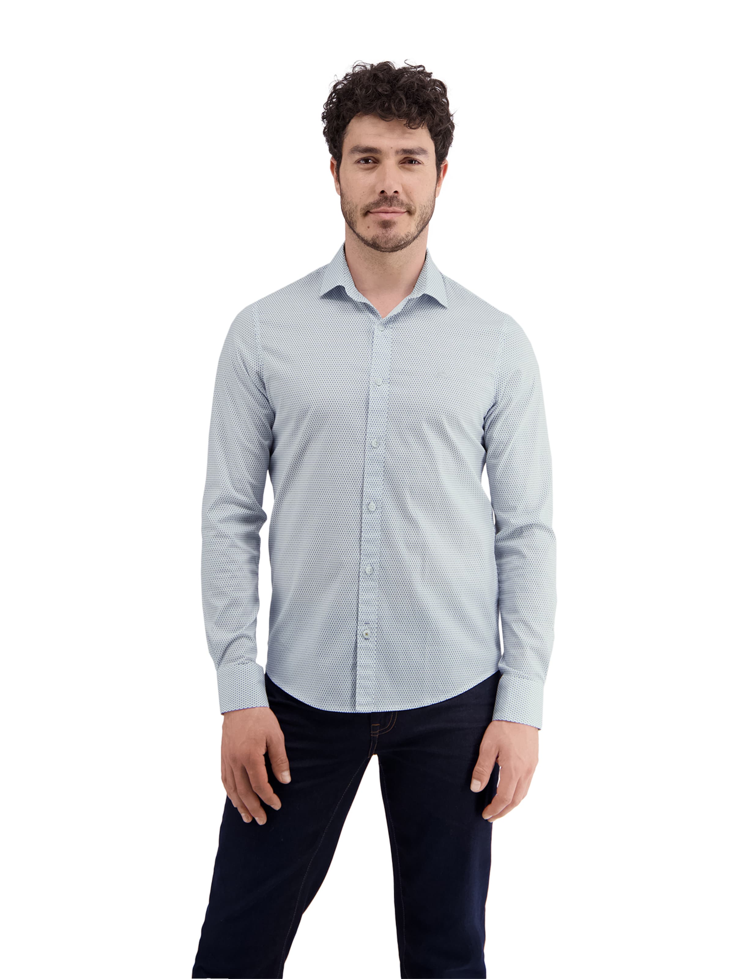 LERROS Regular fit Button Up Shirt in Green: front