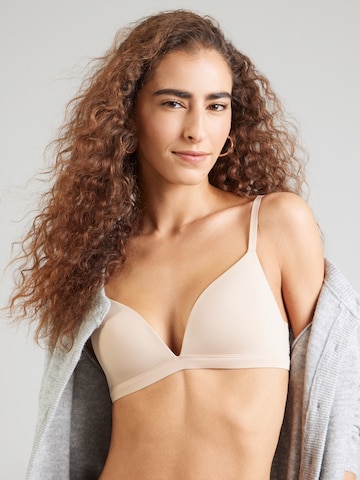 Tommy Hilfiger Underwear Trójkąt Biustonosz 'Essential' w kolorze beżowy: przód