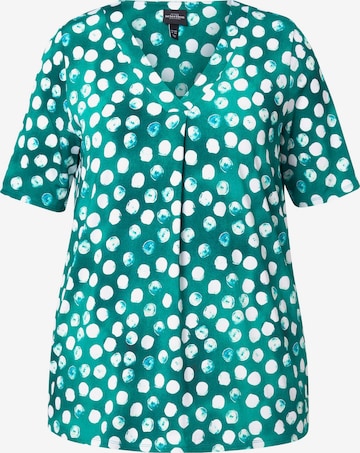 T-shirt Ulla Popken en vert : devant