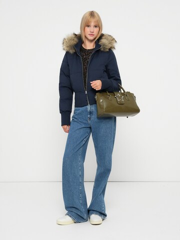 HOLLISTER Winter Jacket in Blue