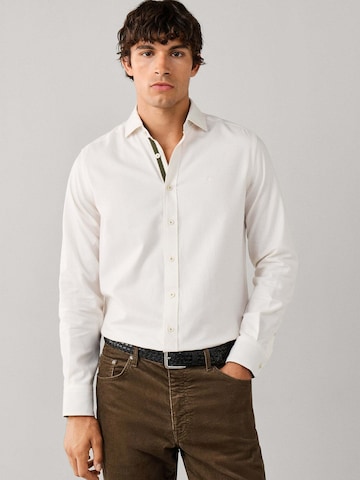 Hackett London Regular fit Button Up Shirt in White: front