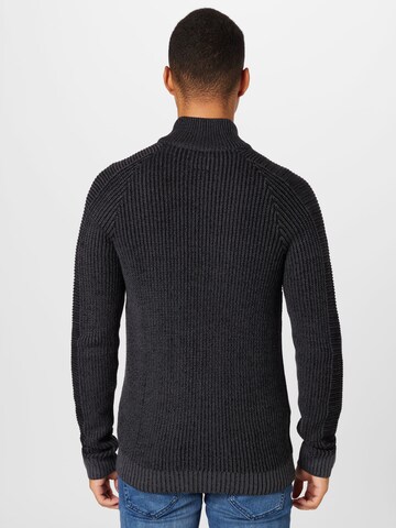 JACK & JONES Knit cardigan 'POWER' in Grey