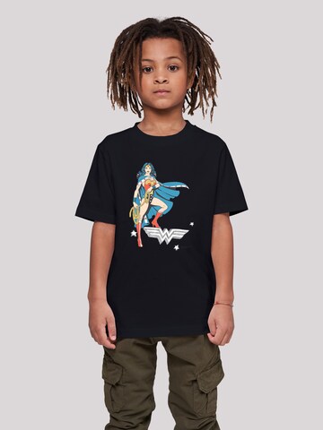 T-Shirt 'DC Comics Wonder Woman Standing' F4NT4STIC en noir : devant