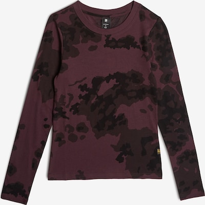 G-STAR T-Shirt in dunkelrot / schwarz, Produktansicht
