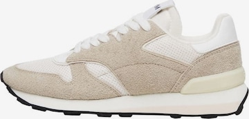 MANGO Sneakers laag 'Maraton' in Beige: voorkant