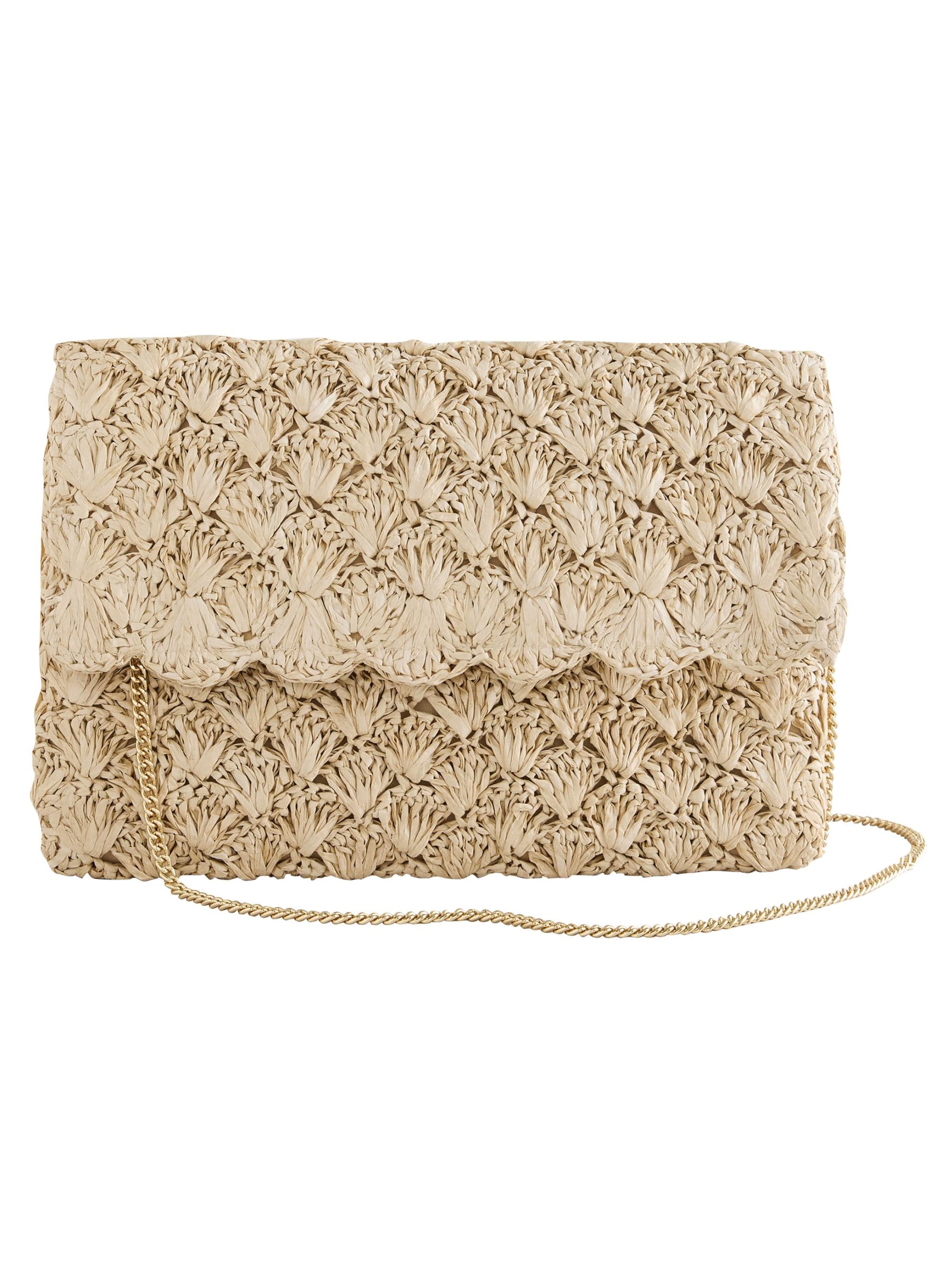 Next Clutch in Beige: Vorderseite