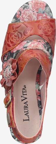 Laura Vita Strap Sandals in Red