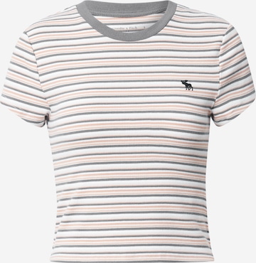 T-shirt Abercrombie & Fitch en gris : devant